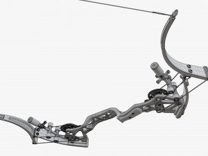 Lever action compound bow drawn Modelo 3D