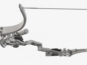 Lever action compound bow drawn Modelo 3D