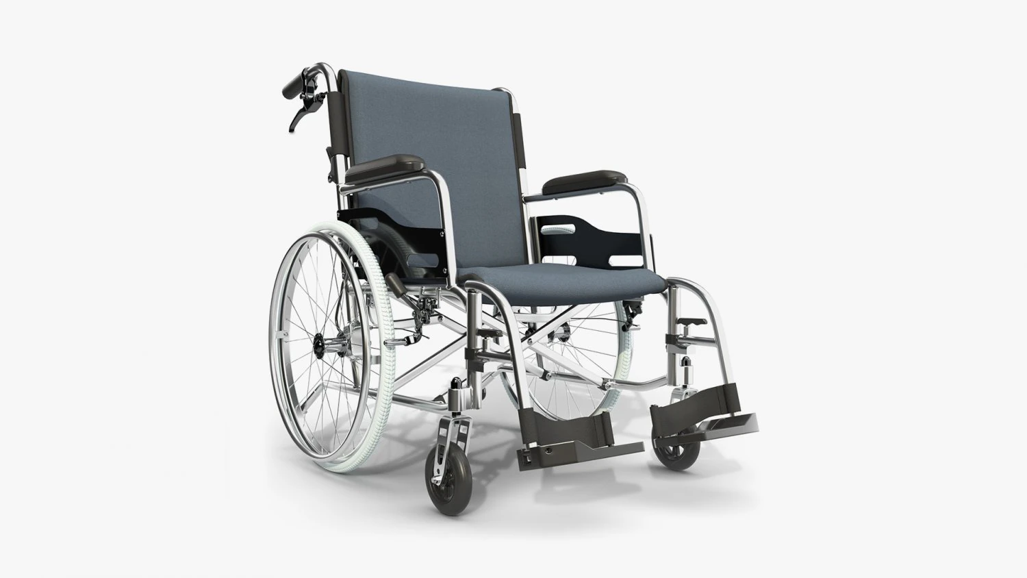 Light manual wheelchair 01 3D Model .c4d .max .obj .3ds .fbx .stl .blend 