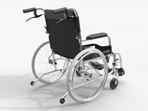 Light manual wheelchair 01 Modelo 3D