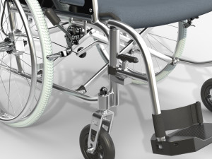 Light manual wheelchair 01 Modelo 3D