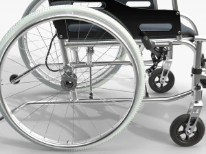Light manual wheelchair 01 3D Model