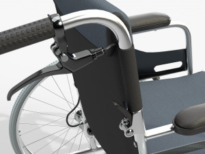 Light manual wheelchair 01 Modelo 3D