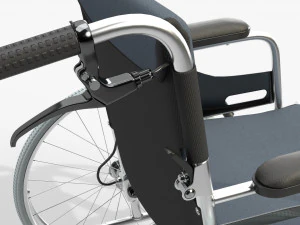 Light manual wheelchair 01 3D Model