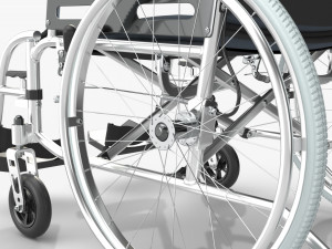 Light manual wheelchair 01 Modelo 3D