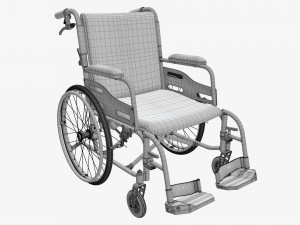 Light manual wheelchair 01 Modelo 3D