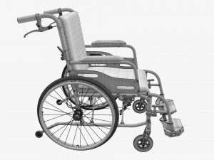 Light manual wheelchair 01 Modelo 3D