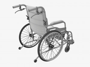 Light manual wheelchair 01 Modelo 3D
