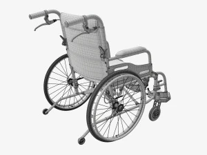 Light manual wheelchair 01 3D Model