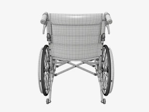 Light manual wheelchair 01 3D Model