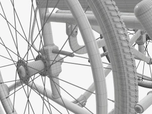 Light manual wheelchair 01 3D Model