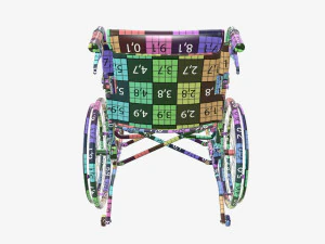 Light manual wheelchair 01 3D Model