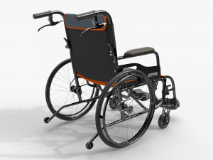 Light manual wheelchair 02 Modelo 3D