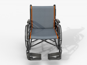 Light manual wheelchair 02 Modelo 3D