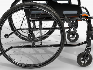 Light manual wheelchair 02 Modelo 3D