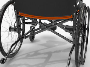 Light manual wheelchair 02 Modelo 3D