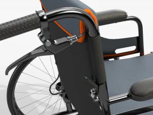 Light manual wheelchair 02 3D Model