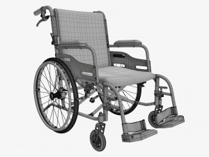 Light manual wheelchair 02 Modelo 3D