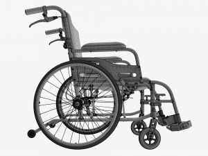 Light manual wheelchair 02 Modelo 3D