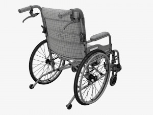 Light manual wheelchair 02 Modelo 3D