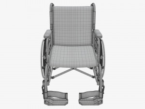 Light manual wheelchair 02 Modelo 3D