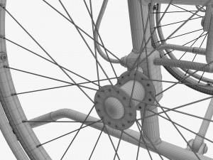 Light manual wheelchair 02 Modelo 3D