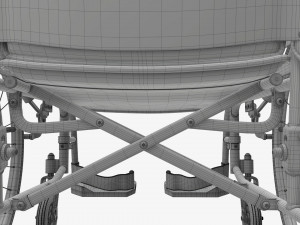 Light manual wheelchair 02 Modelo 3D