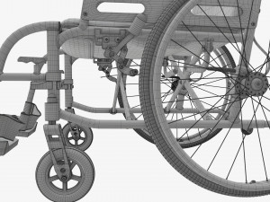 Light manual wheelchair 02 Modelo 3D