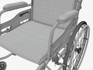 Light manual wheelchair 02 Modelo 3D