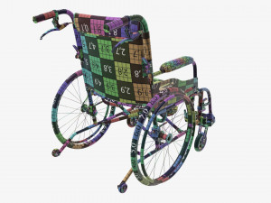 Light manual wheelchair 02 Modelo 3D