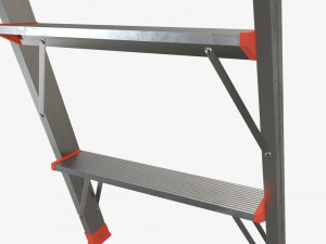 Lightweight foldable stepladder Modelo 3D