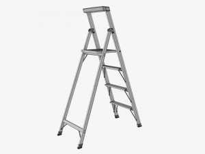 Lightweight foldable stepladder Modelo 3D
