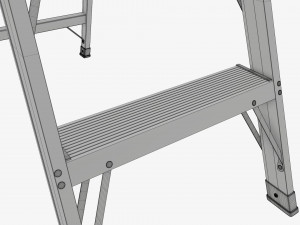 Lightweight foldable stepladder Modelo 3D