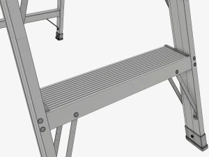 Escalera de mano plegable y ligera Modelo 3D