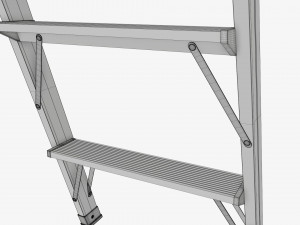 Lightweight foldable stepladder Modelo 3D