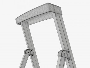 Lightweight foldable stepladder Modelo 3D