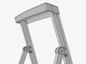 Escalera de mano plegable y ligera Modelo 3D