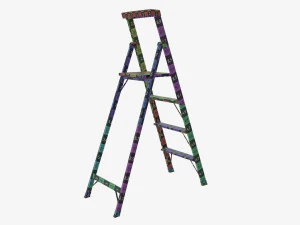 Escalera de mano plegable y ligera Modelo 3D