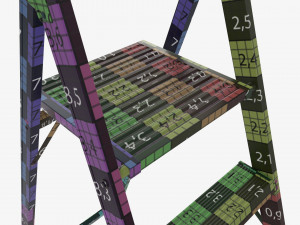 Lightweight foldable stepladder Modelo 3D
