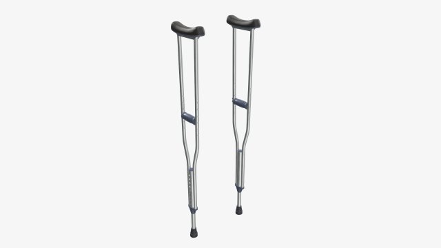 Lightweight underarm crutches Modelo 3D .c4d .max .obj .3ds .fbx .stl .blend 