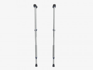 Lightweight underarm crutches Modelo 3D