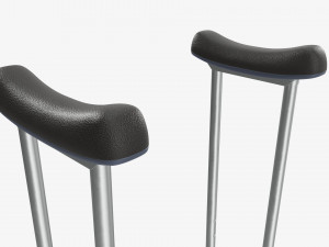 Lightweight underarm crutches Modelo 3D