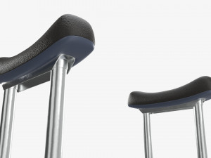 Lightweight underarm crutches Modelo 3D