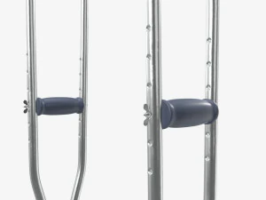 Muletas ligeras para las axilas Modelo 3D