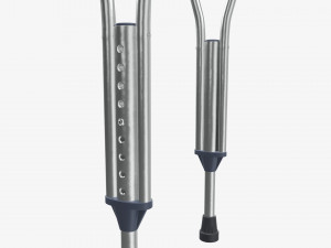 Lightweight underarm crutches Modelo 3D