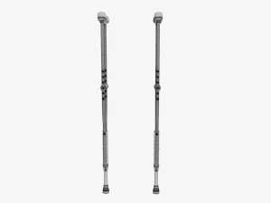 Muletas ligeras para las axilas Modelo 3D