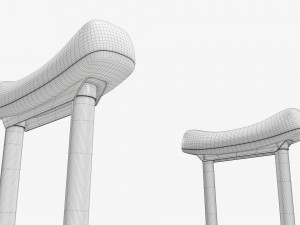 Lightweight underarm crutches Modelo 3D