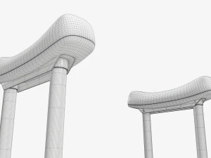 Muletas ligeras para las axilas Modelo 3D