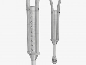 Lightweight underarm crutches Modelo 3D