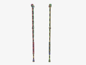 Muletas ligeras para las axilas Modelo 3D